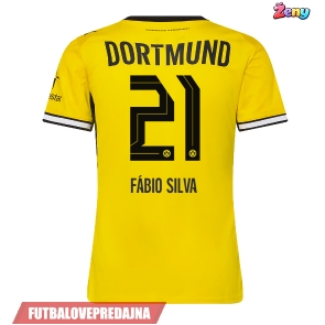Lacne Ženy Futbalové dres Borussia Dortmund Fabio Silva #21 2026-27 Krátky Rukáv - Domáci